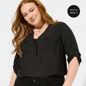 Torrid Harper Pullover Blouse